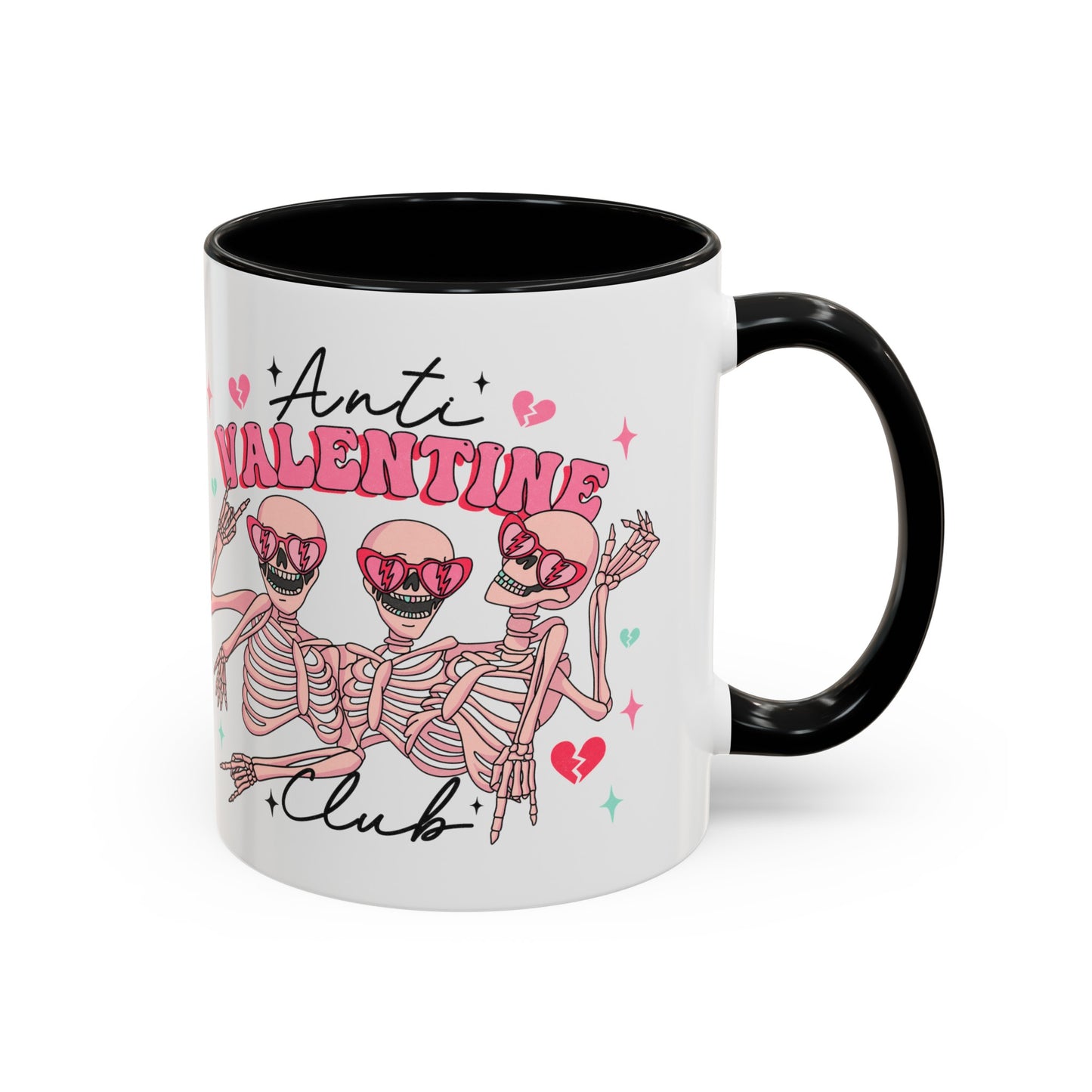 Anti-Valentine's Day Coffee Mug 11oz - Two-toned