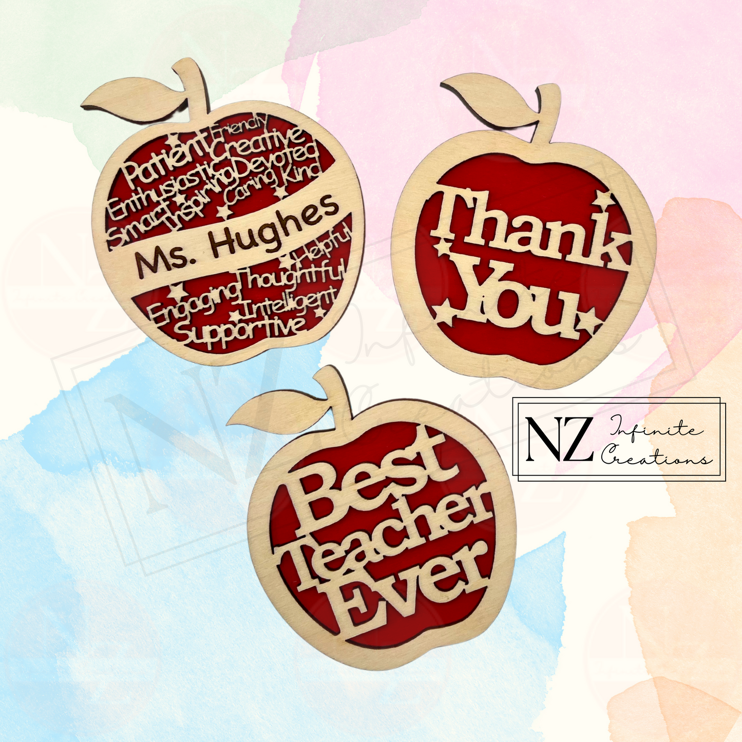 Apple-shaped Teacher Appreciation Magnets - Sold Individually or Set of 3