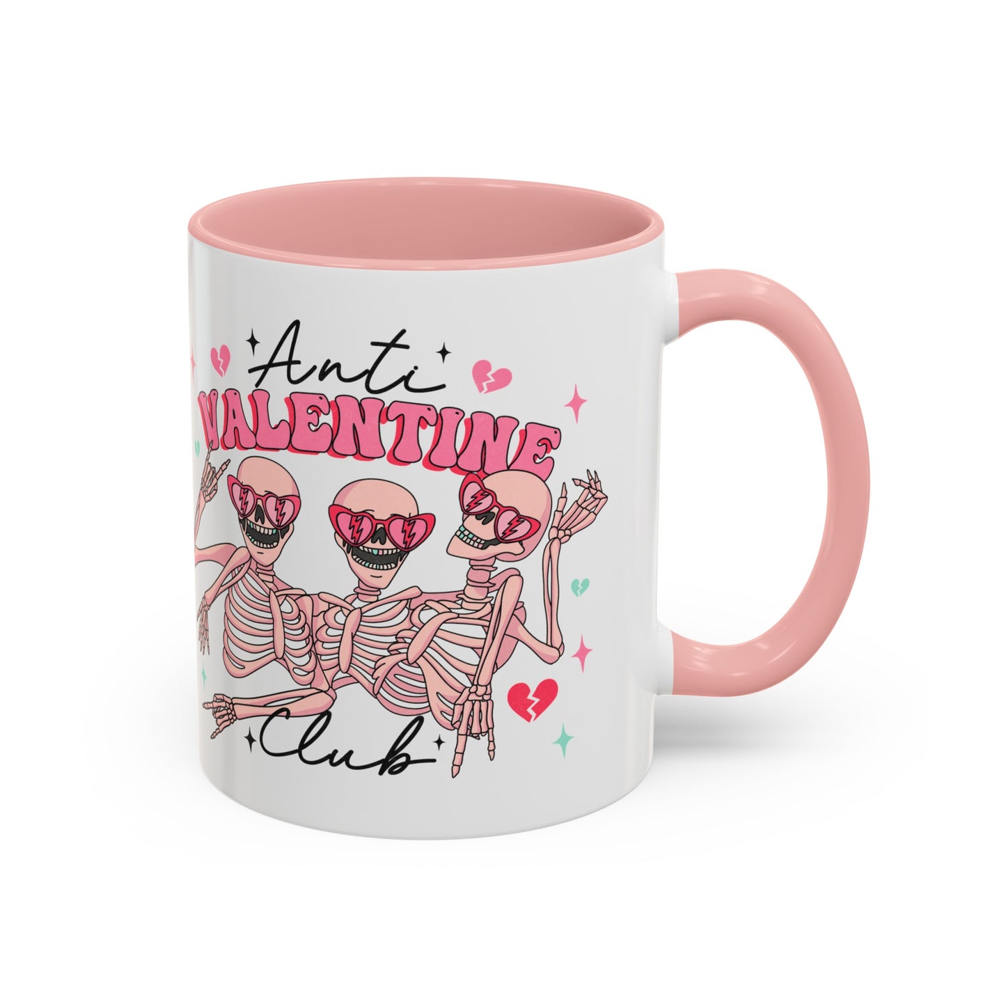 Anti-Valentine's Day Coffee Mug 11oz - Two-toned