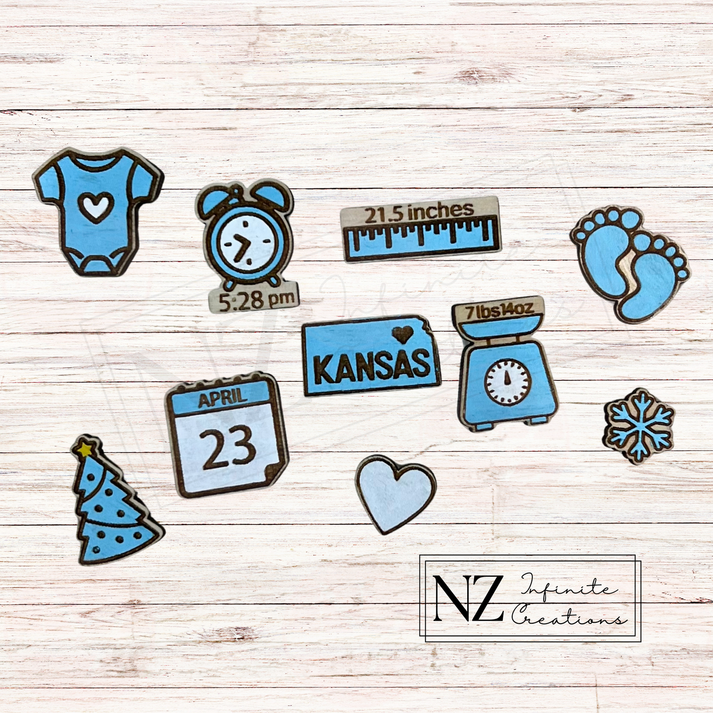 Personalized Baby Christmas Shaker Ornament