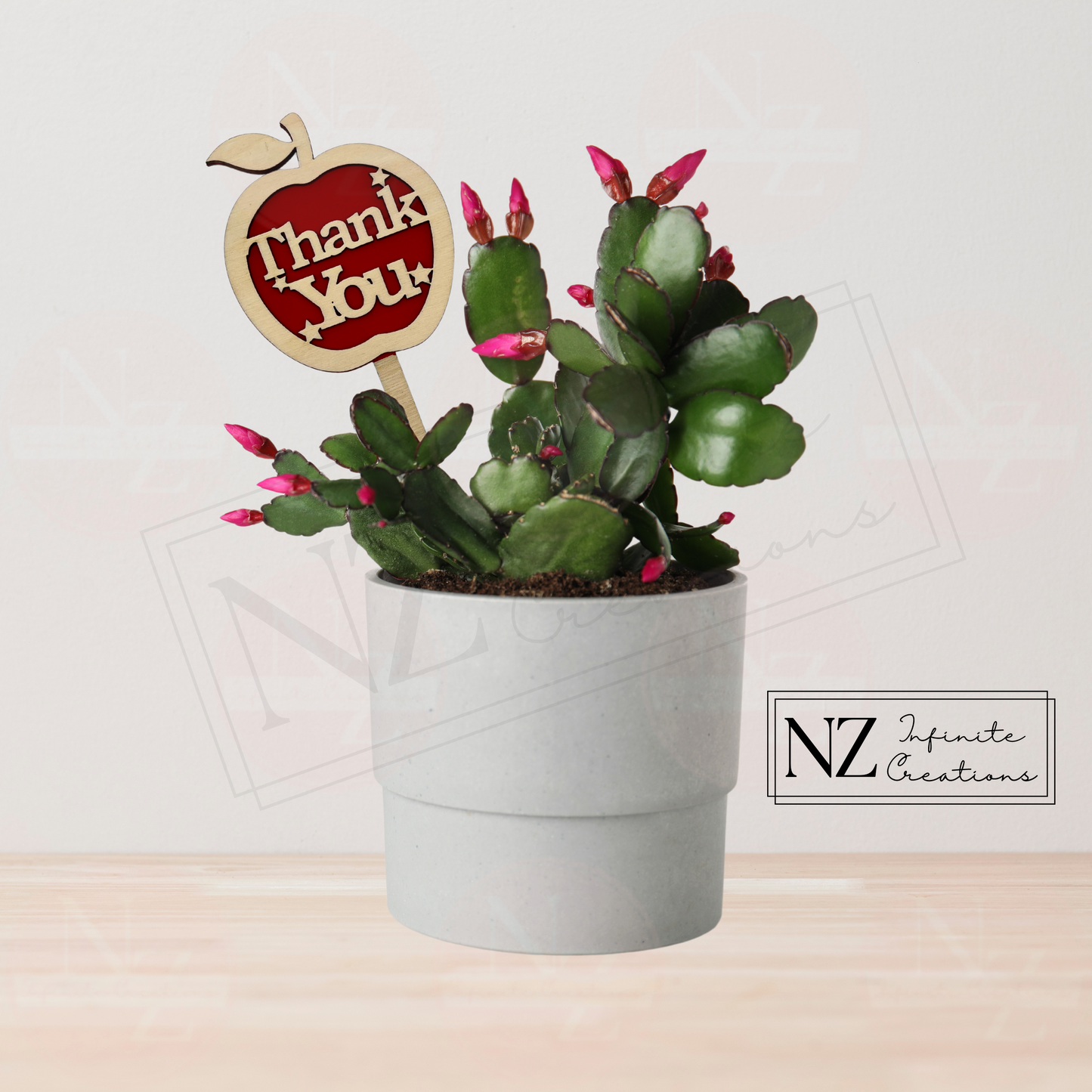 Teacher Appreciation Apple Plant Stakes - Sold Individually or Set of 3