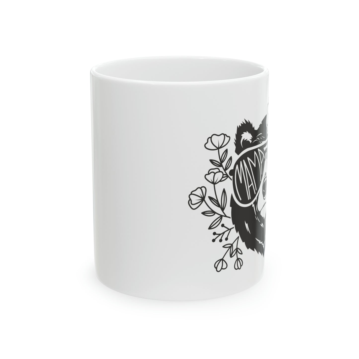 Mama Bear with Sunglasses - 11 oz Ceramic Mug