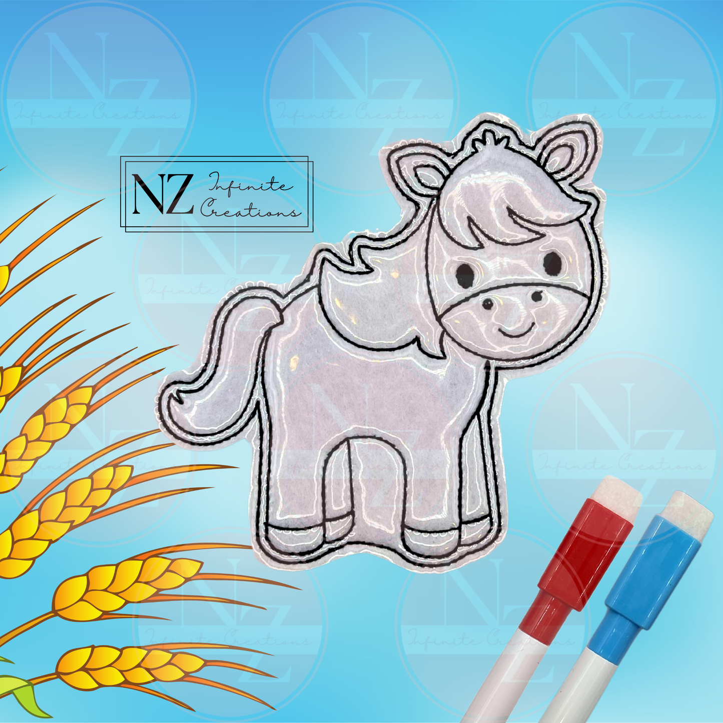 Farm Animals - Color & ReCreate Reusable Coloring Characters