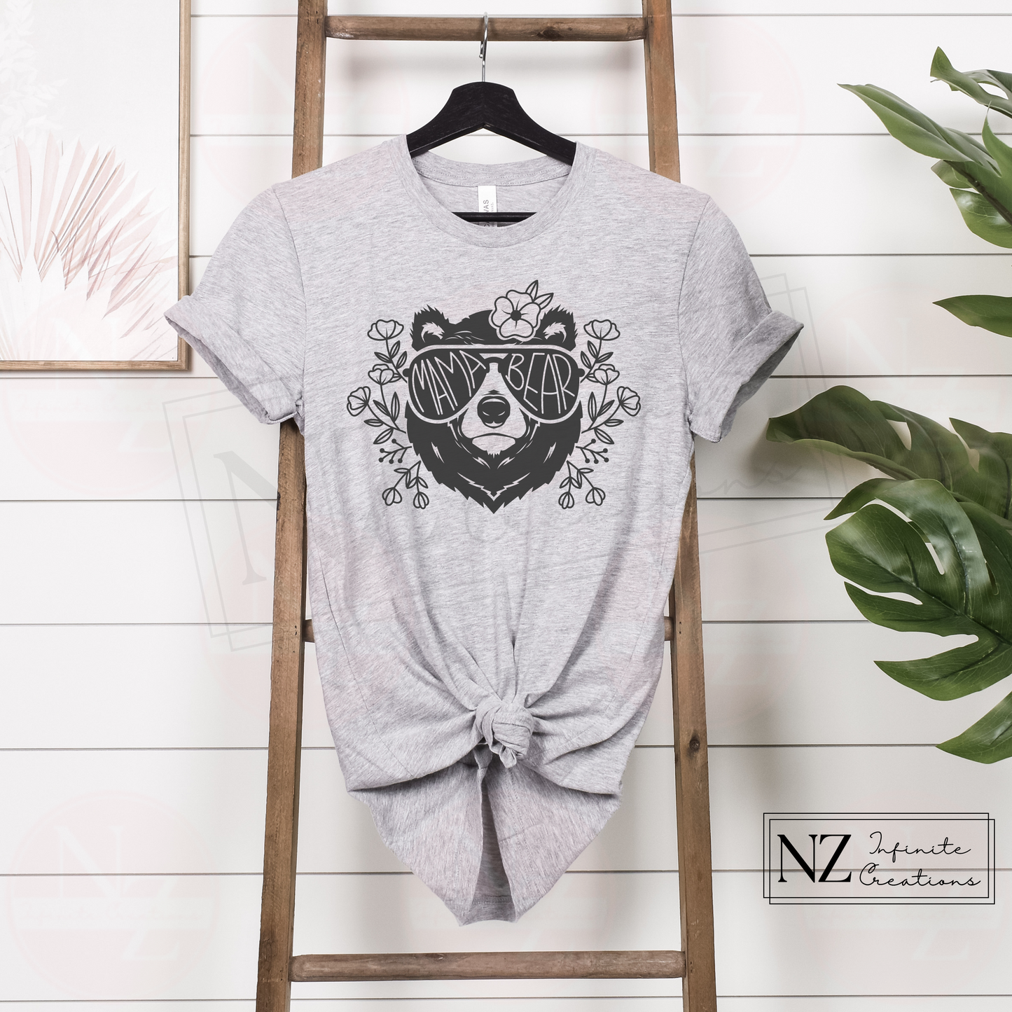 Mama Bear with Sunglasses - Graphic Tee