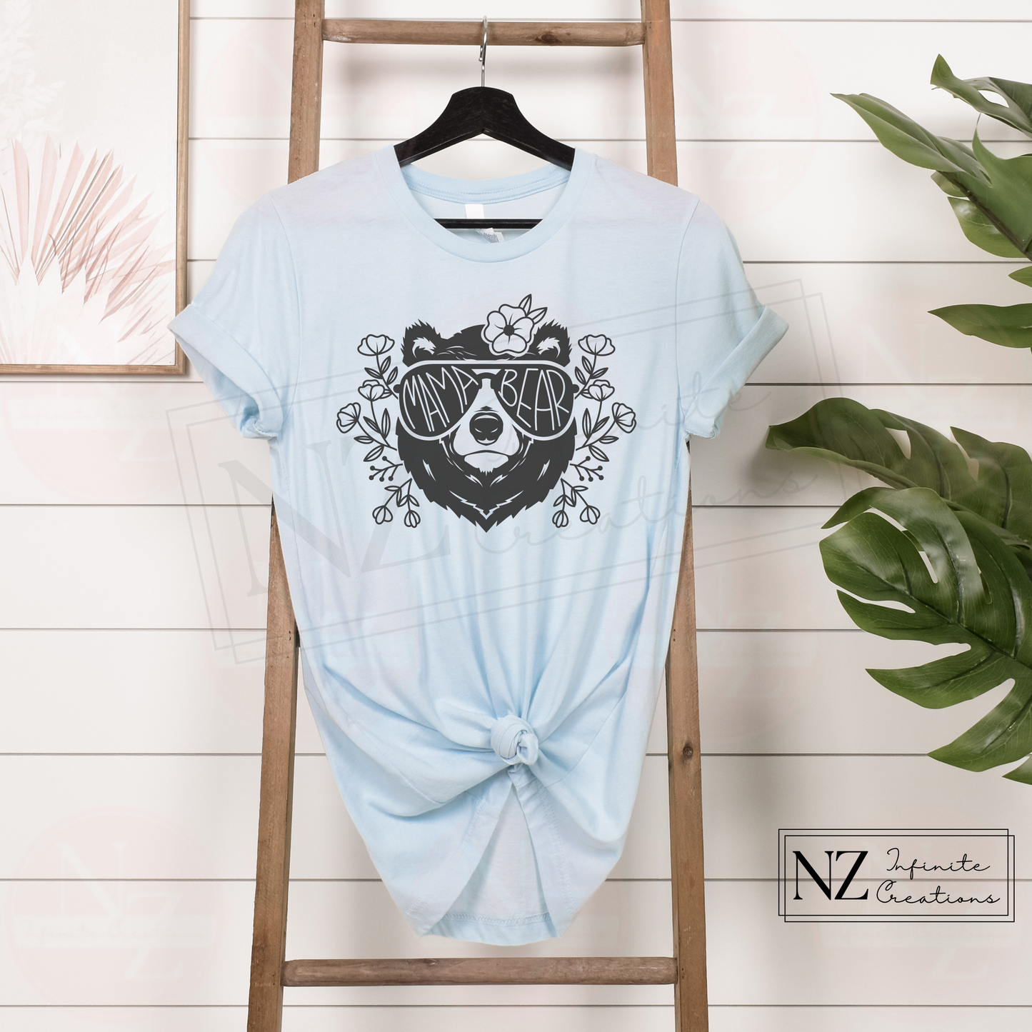 Mama Bear with Sunglasses - Graphic Tee