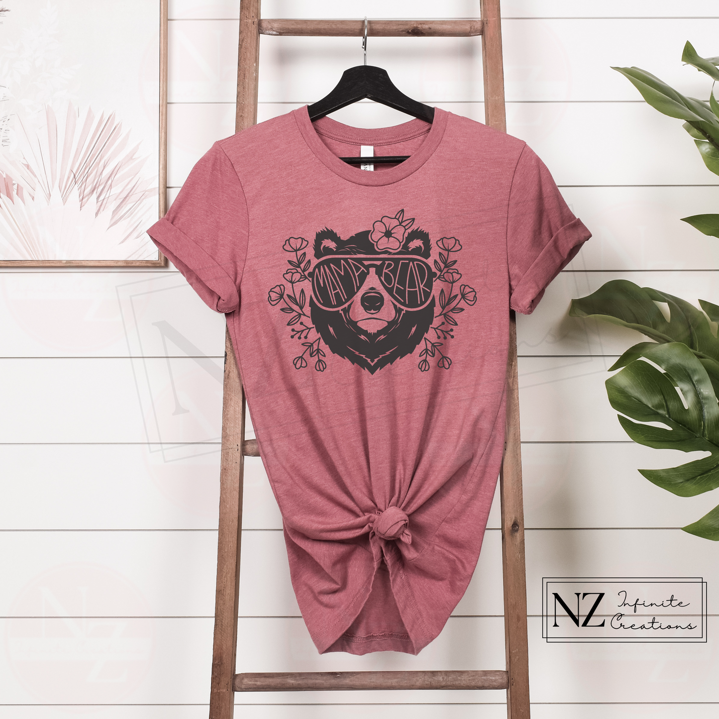 Mama Bear with Sunglasses - Graphic Tee