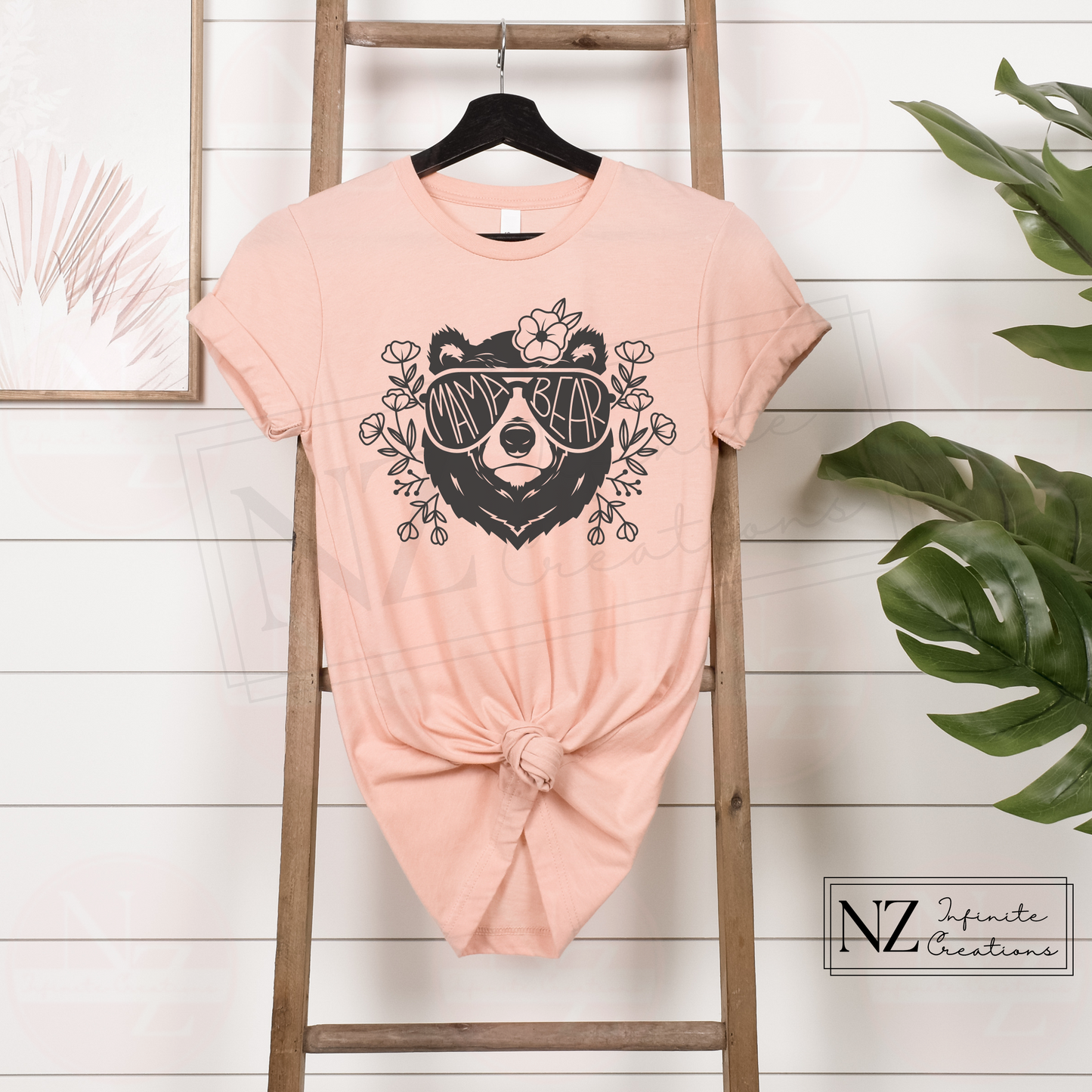 Mama Bear with Sunglasses - Graphic Tee