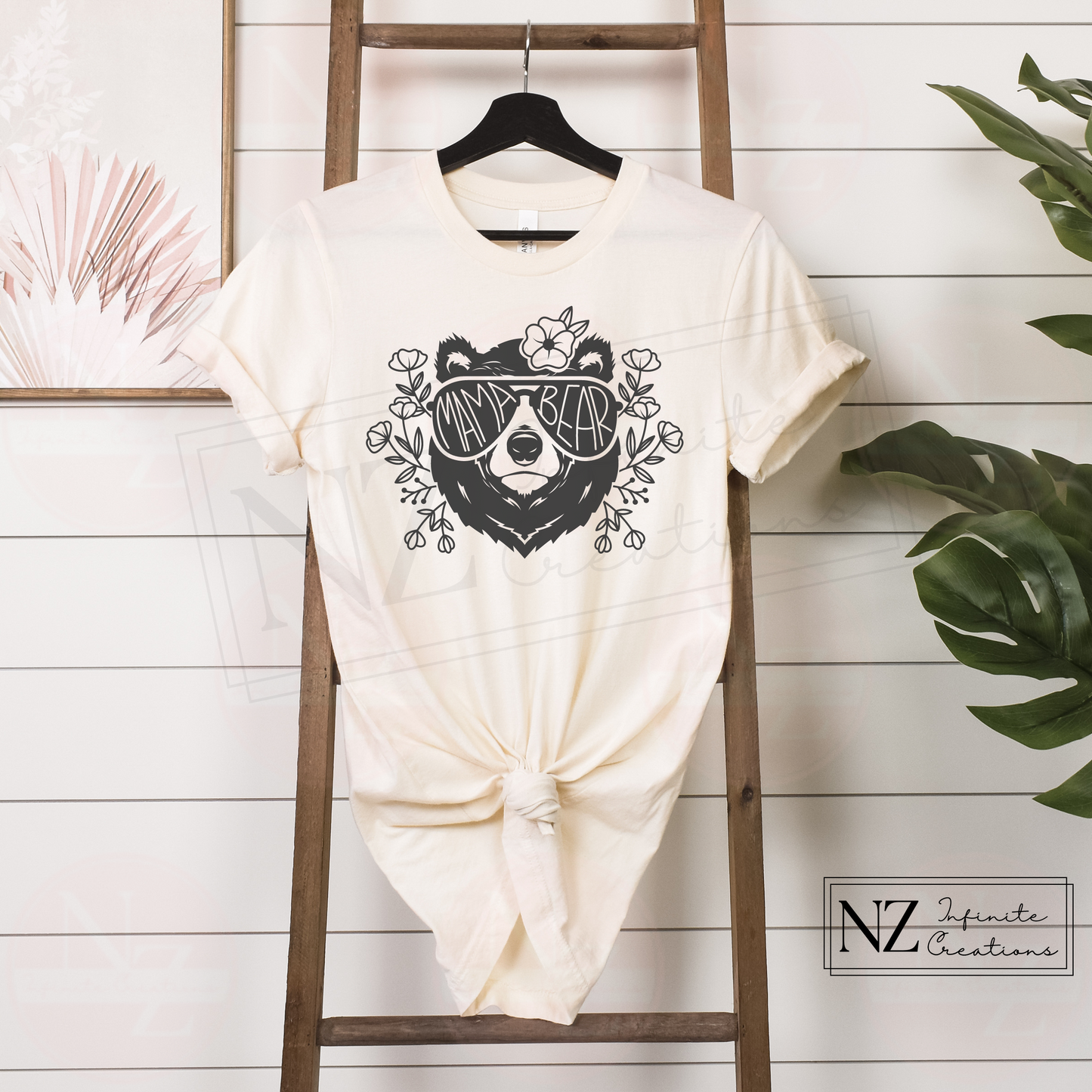 Mama Bear with Sunglasses - Graphic Tee