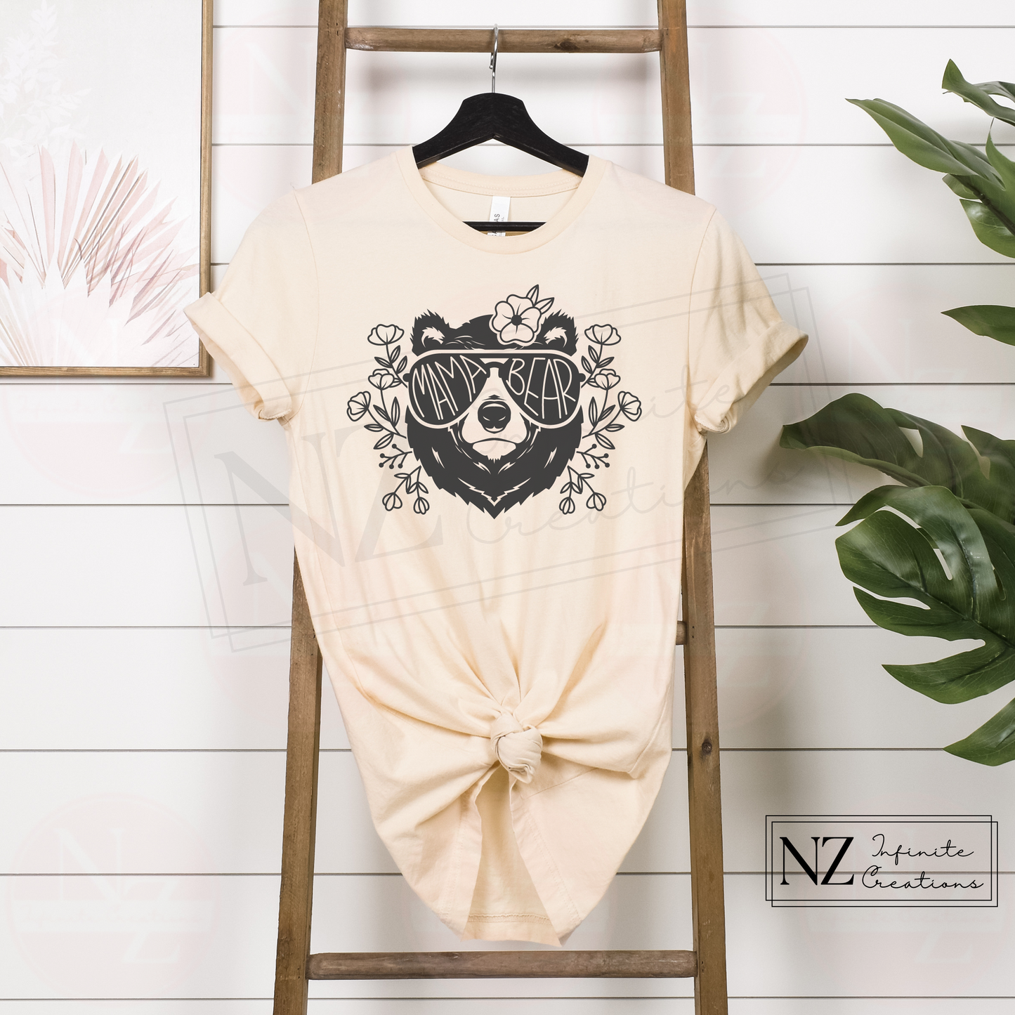 Mama Bear with Sunglasses - Graphic Tee