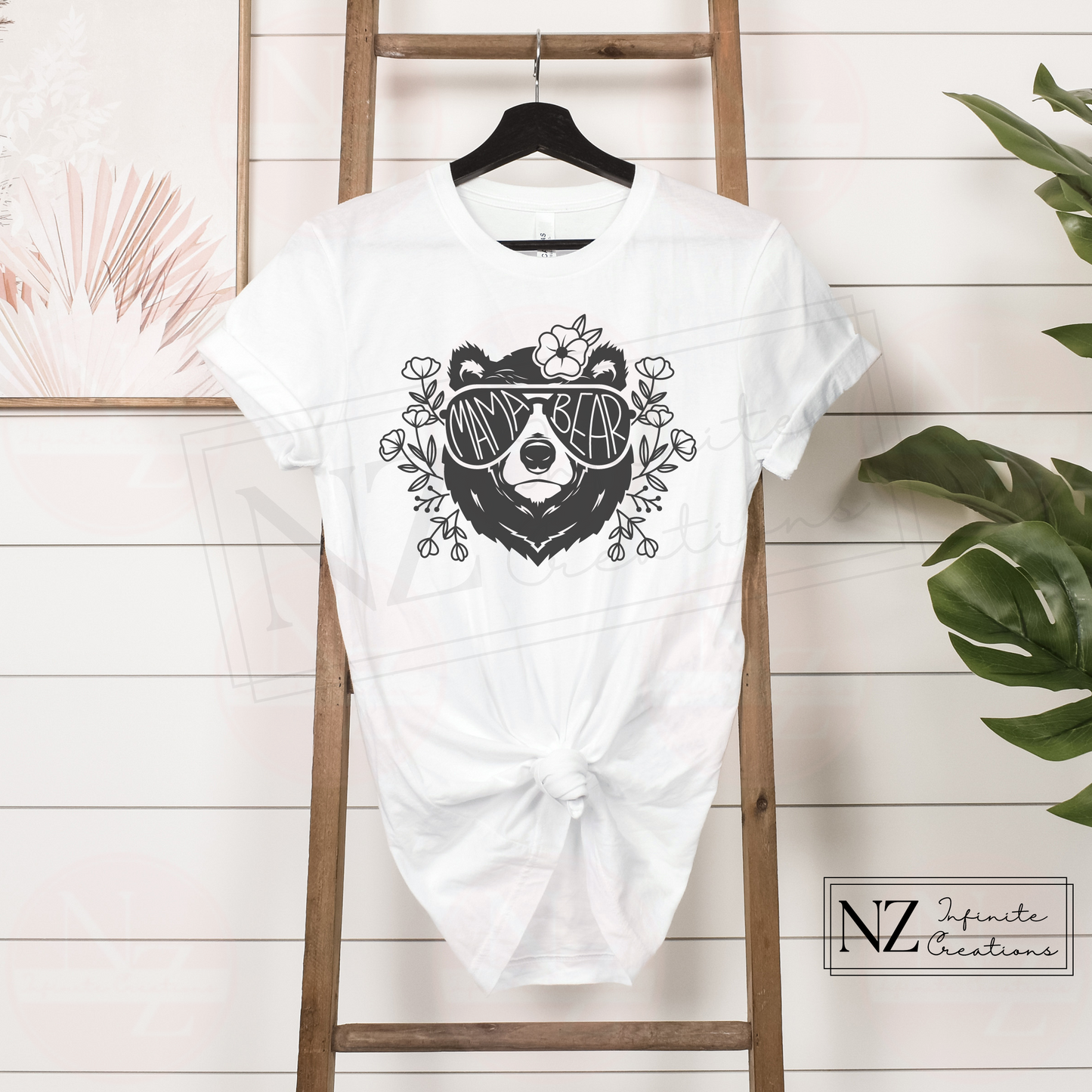 Mama Bear with Sunglasses - Graphic Tee