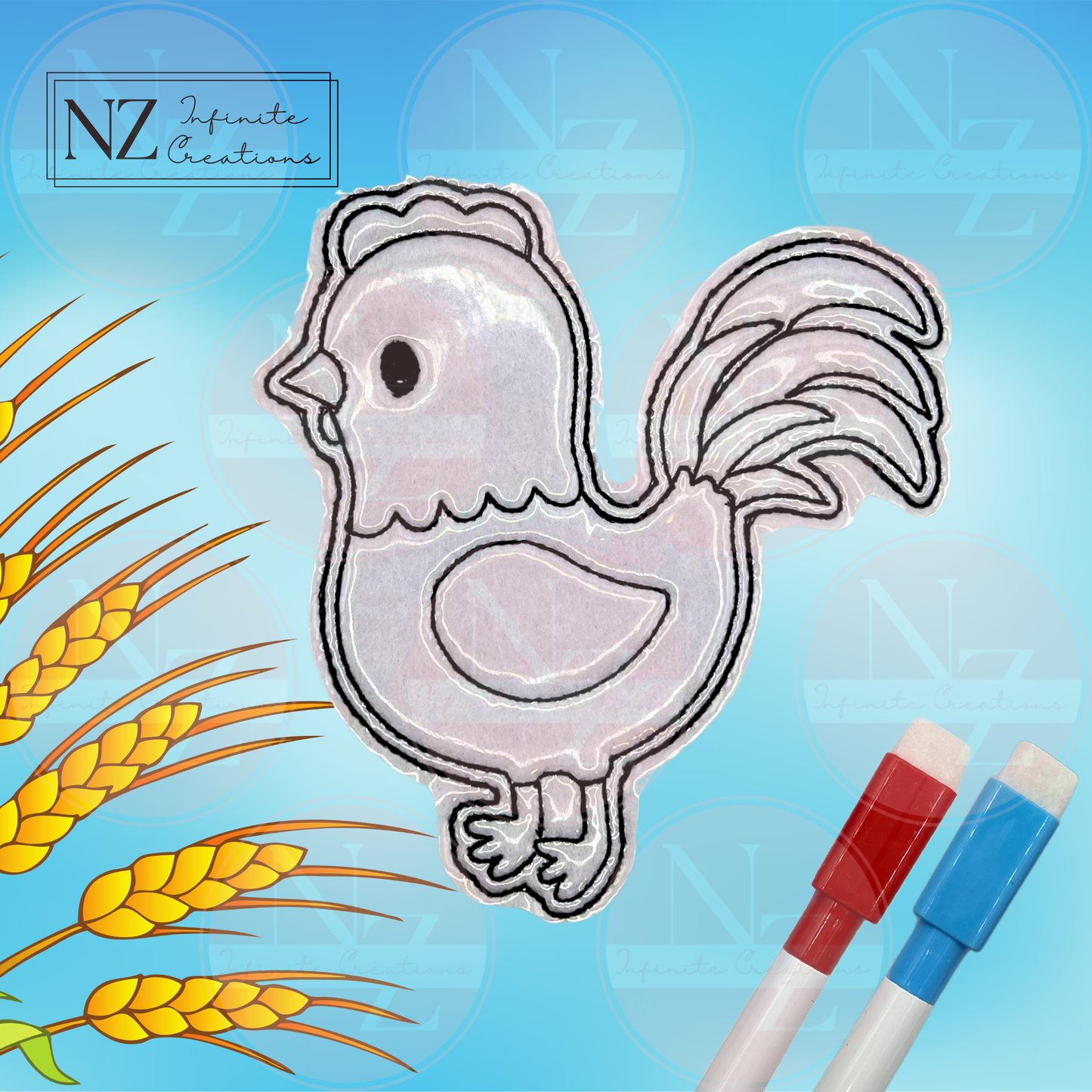 Farm Animals - Color & ReCreate Reusable Coloring Characters