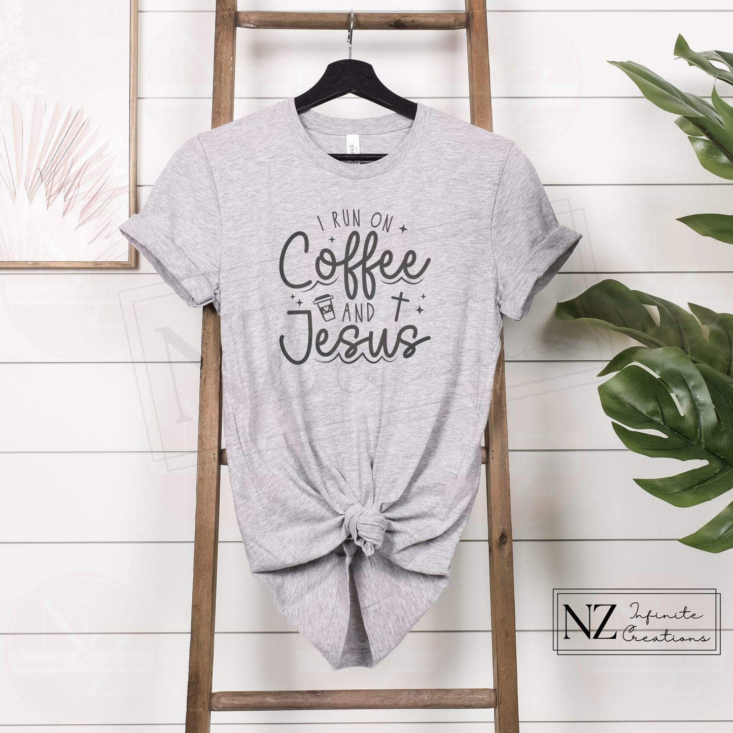 I Run on Coffee and Jesus - Graphic Tee