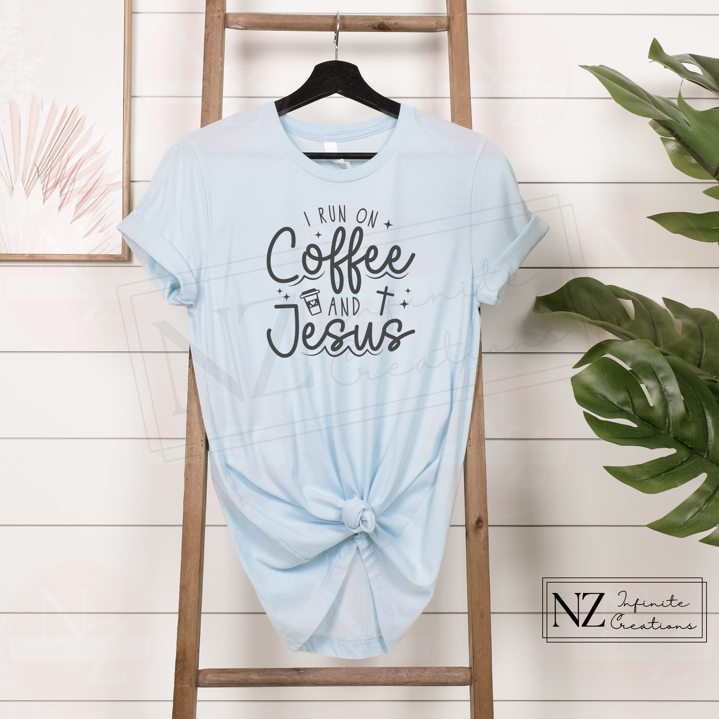 I Run on Coffee and Jesus - Graphic Tee