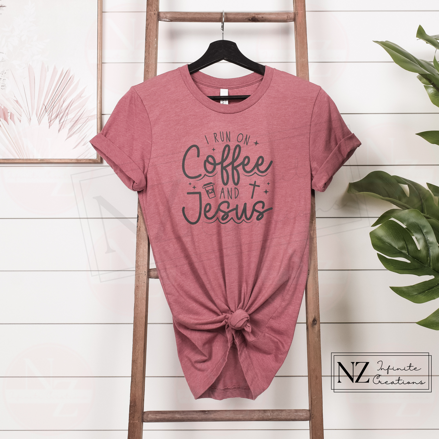 I Run on Coffee and Jesus - Graphic Tee