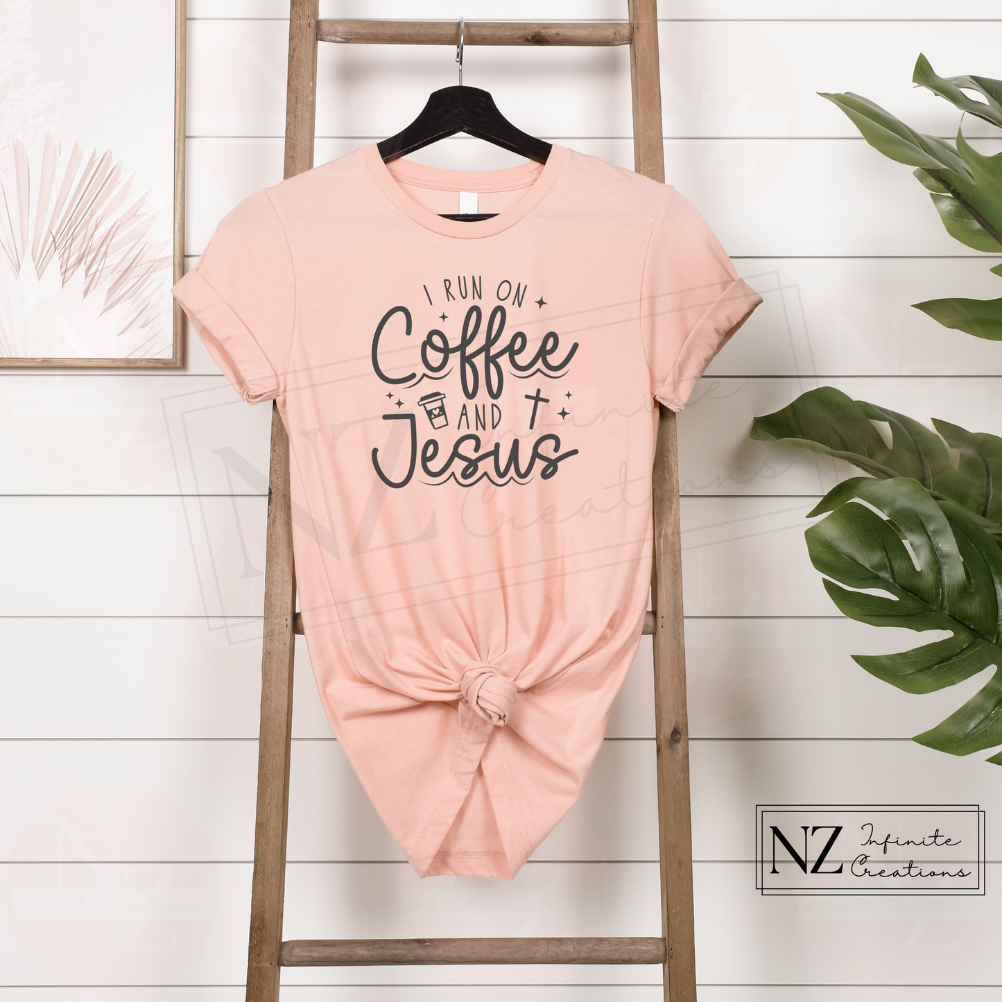 I Run on Coffee and Jesus - Graphic Tee