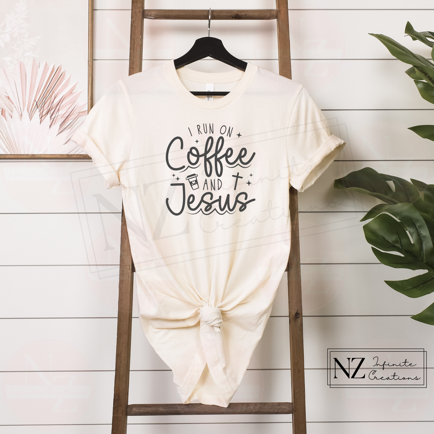 I Run on Coffee and Jesus - Graphic Tee