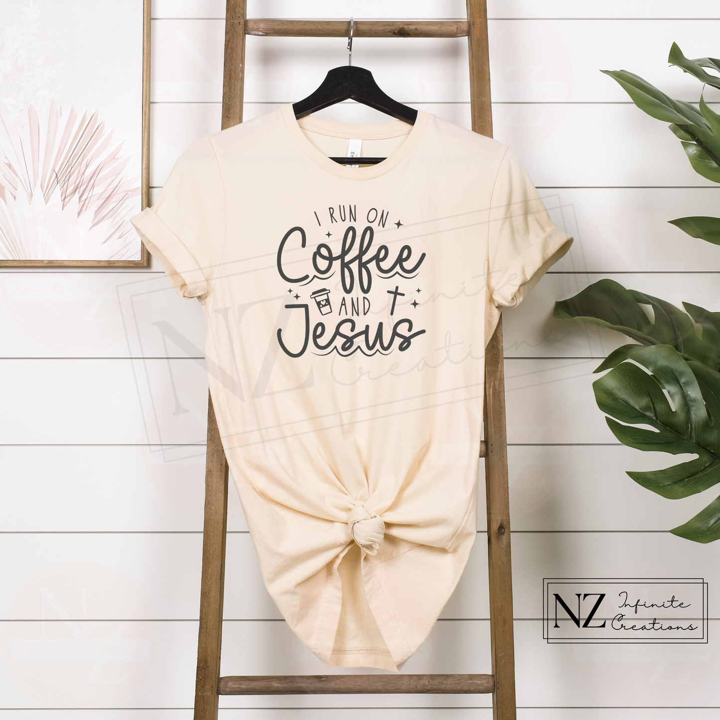 I Run on Coffee and Jesus - Graphic Tee