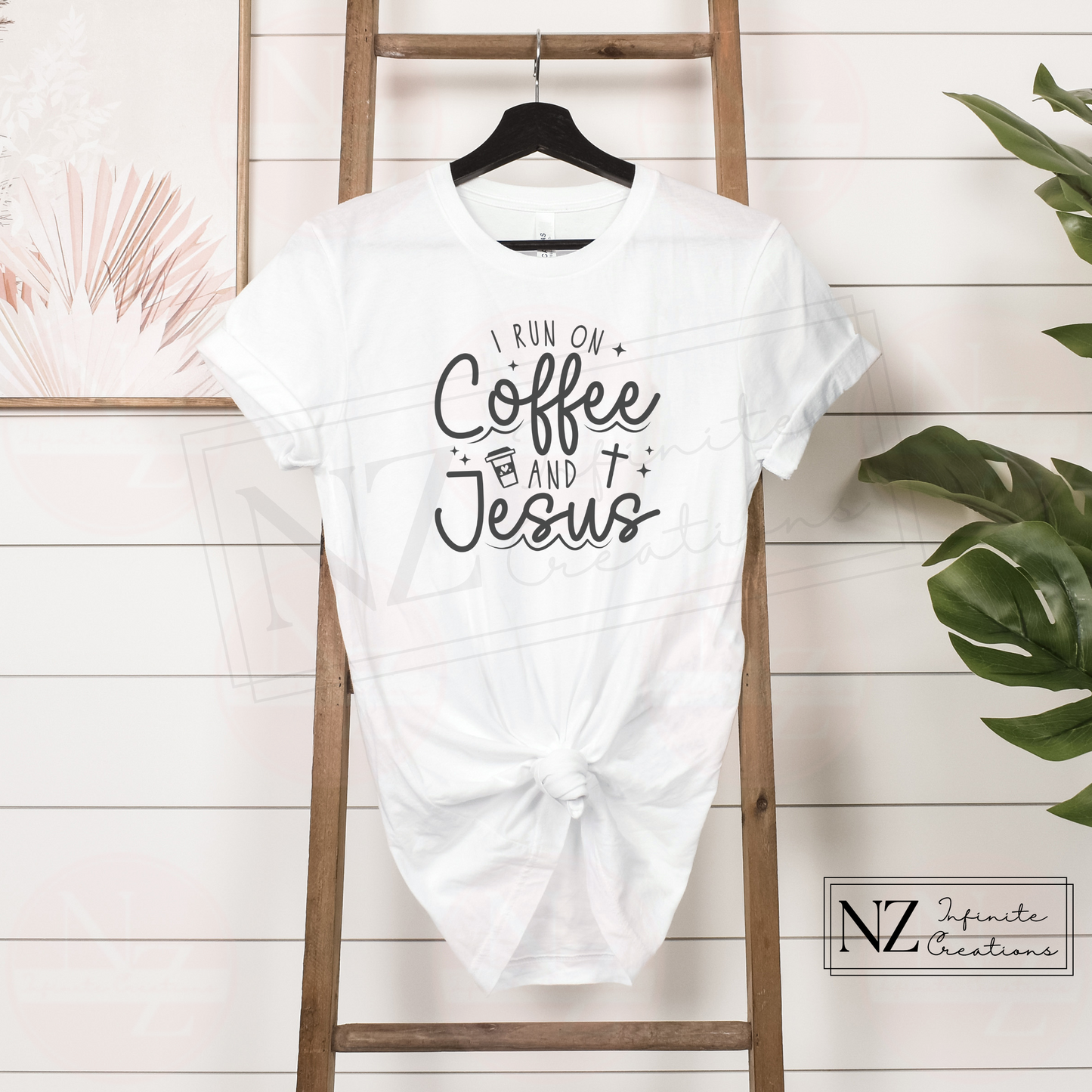 I Run on Coffee and Jesus - Graphic Tee