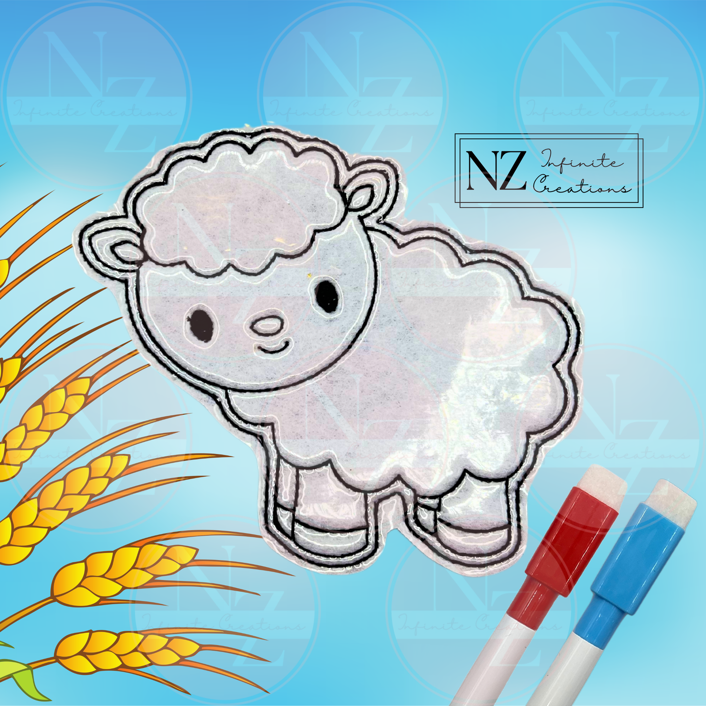 Farm Animals - Color & ReCreate Reusable Coloring Characters