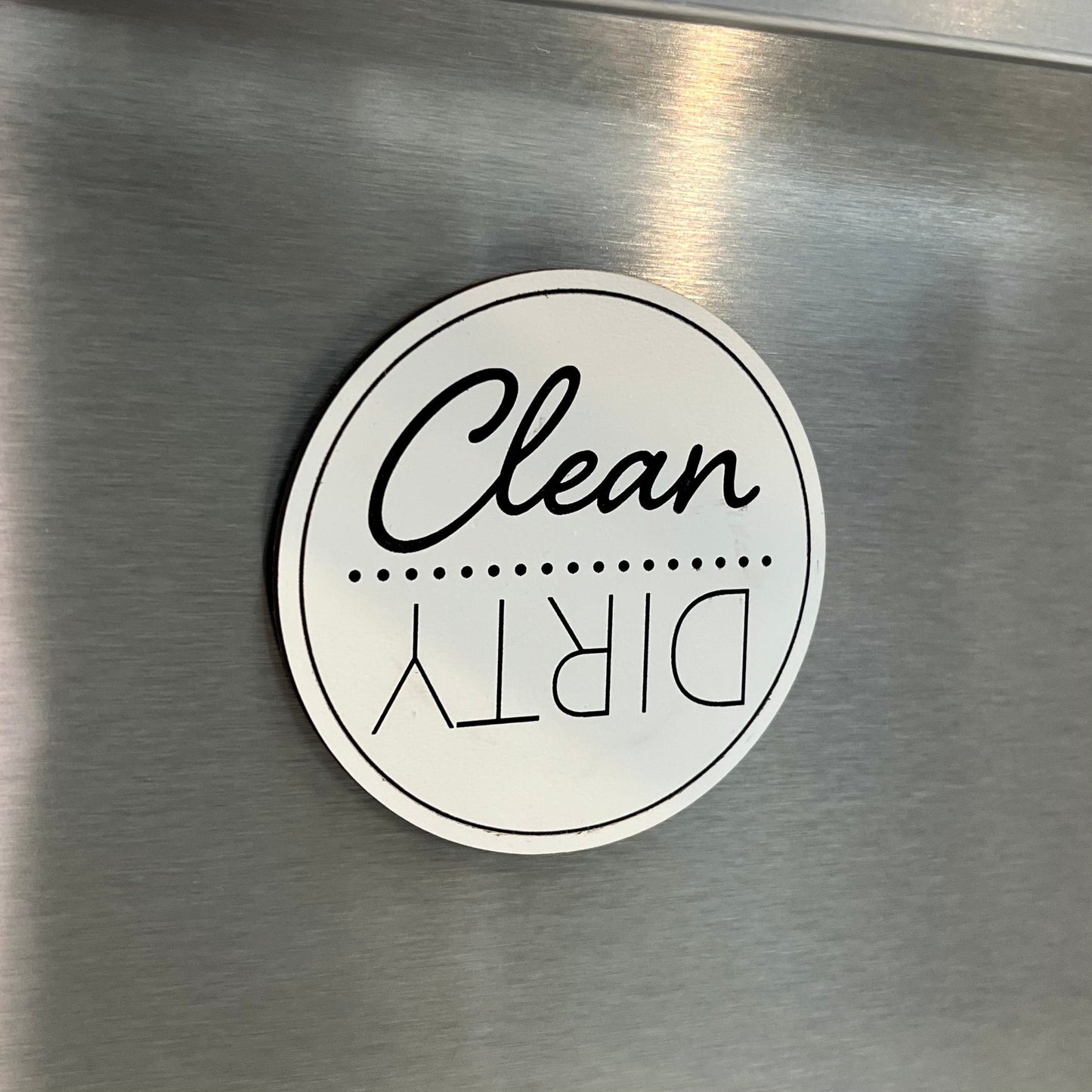 Clean/Dirty Dishwasher Magnet - Circle