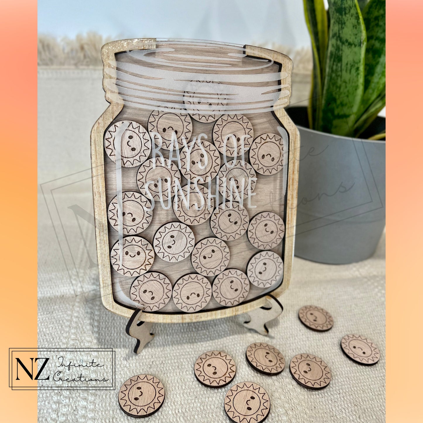 Magnetic Rewards Jar & Tokens - Rays of Sunshine