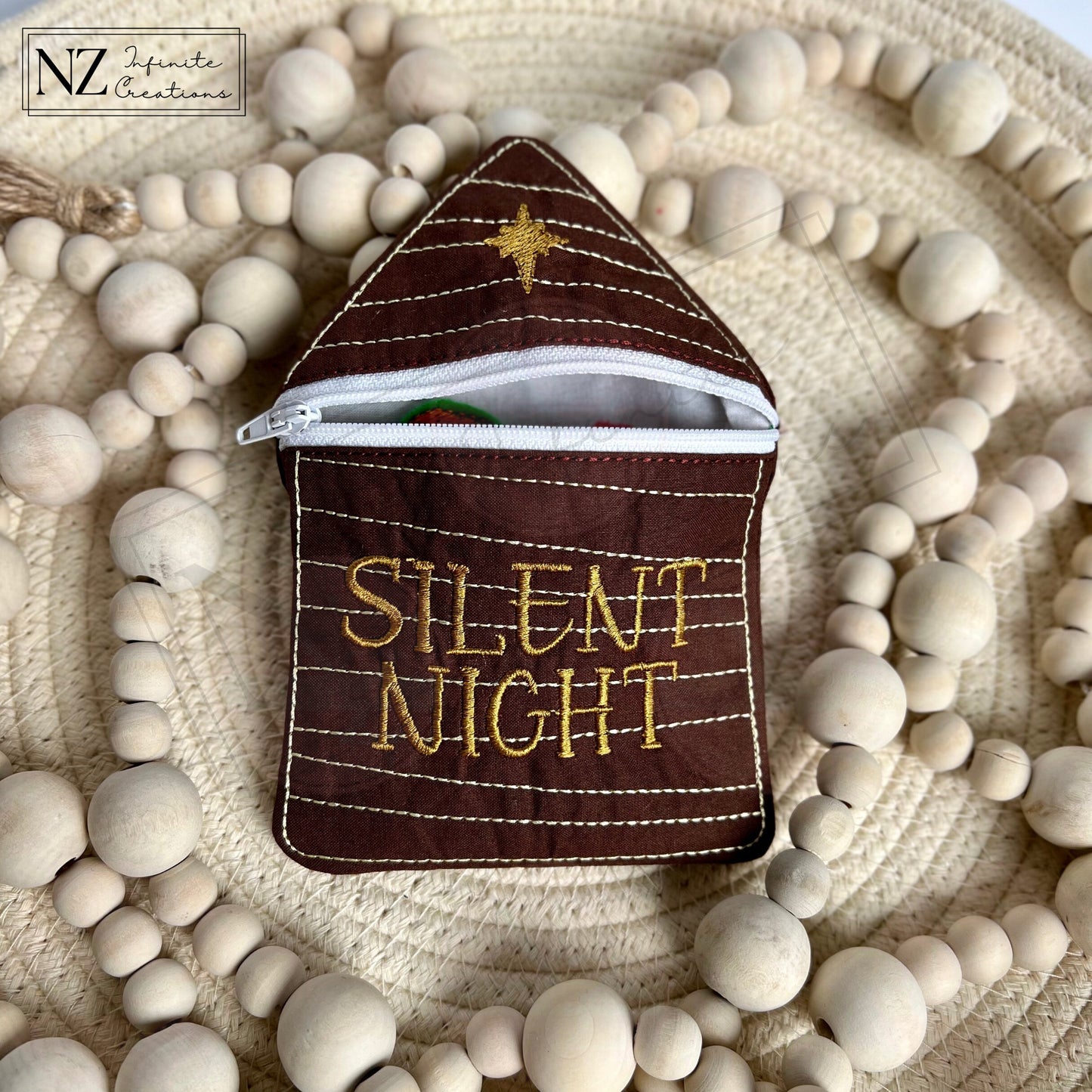 Embroidered Silent Night Felt Dolls and Bag - Complete Nativity Set for Teaching
