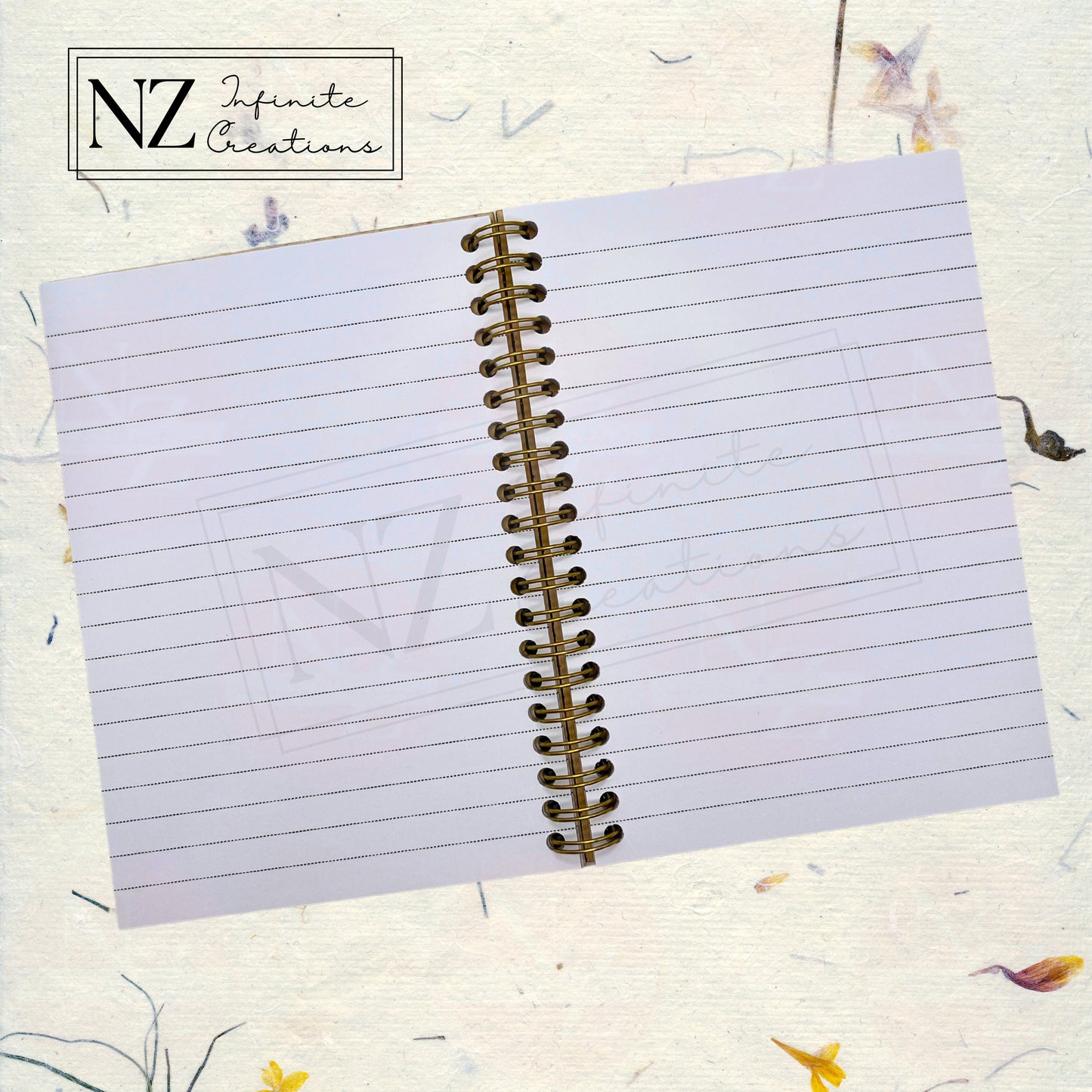 Beautiful, Fierce, and Free - Engraved 5x7 Wooden Spiral Notebook