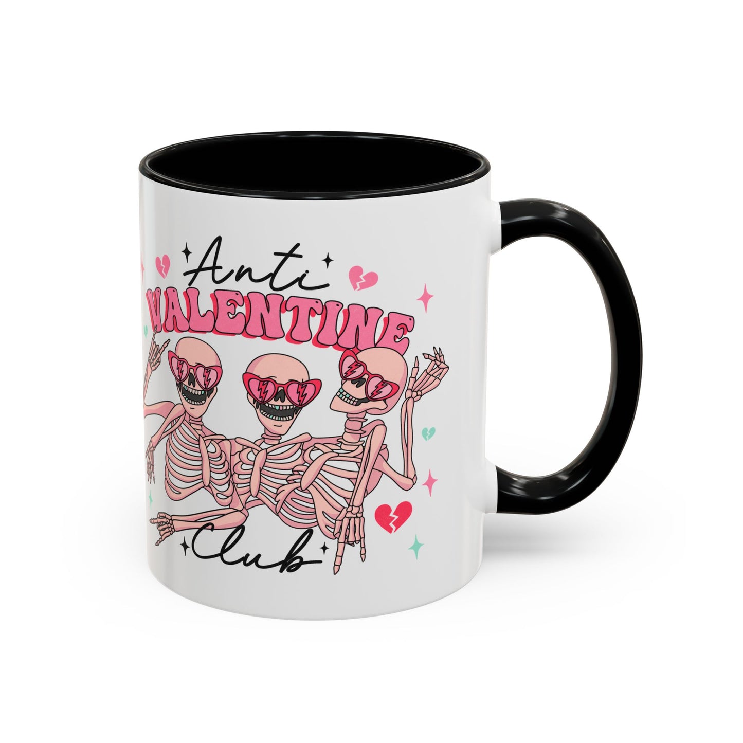Anti-Valentine's Day Coffee Mug 11oz - Two-toned