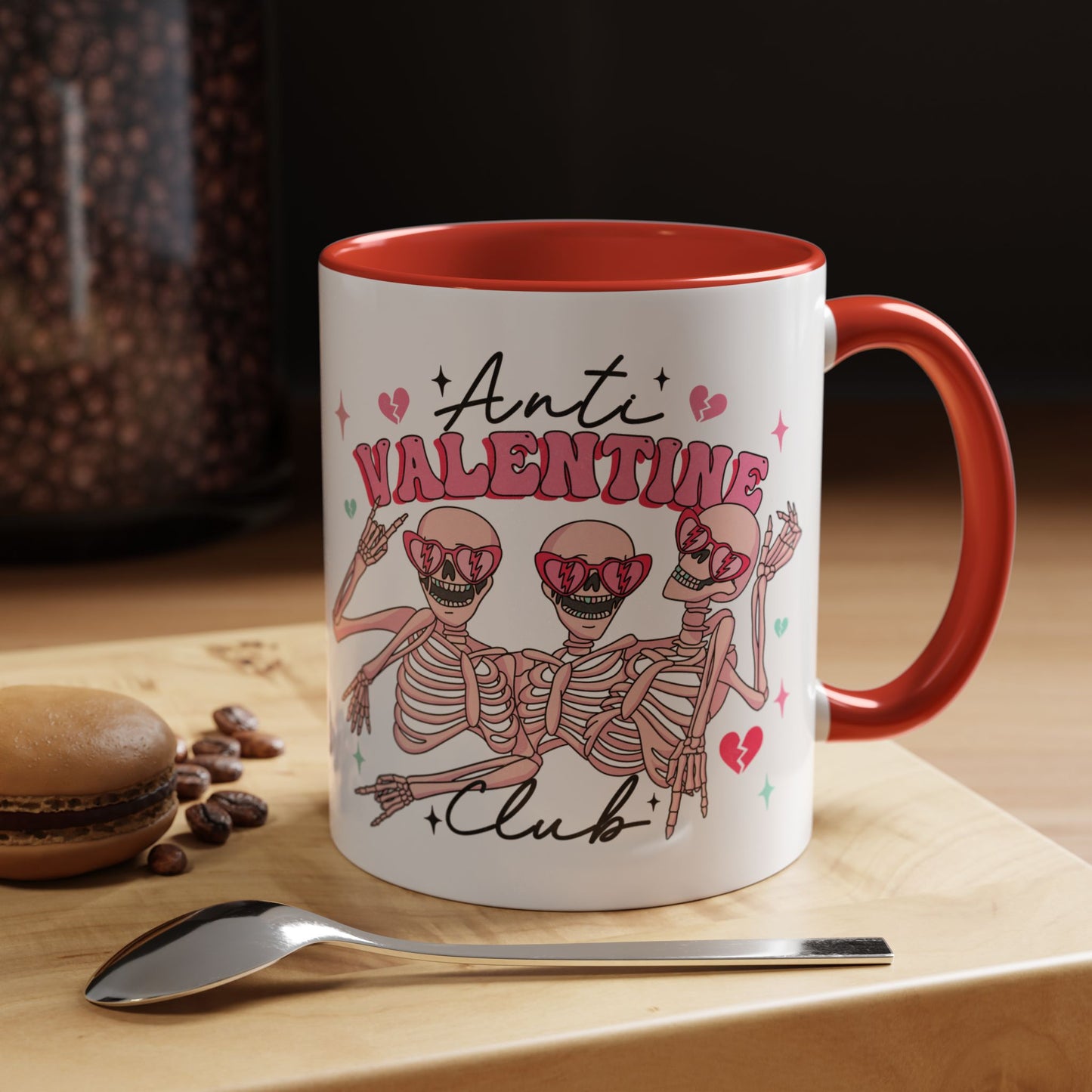 Anti-Valentine's Day Coffee Mug 11oz - Two-toned