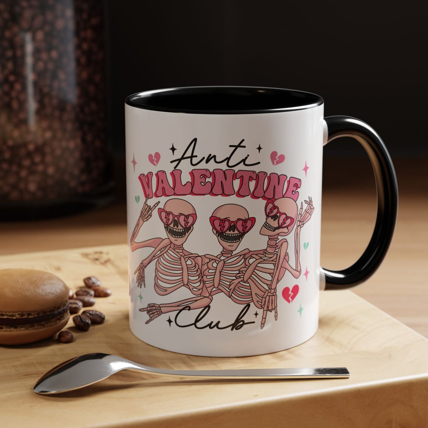 Anti-Valentine's Day Coffee Mug 11oz - Two-toned