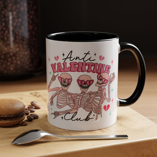 Anti-Valentine's Day Coffee Mug 11oz - Two-toned