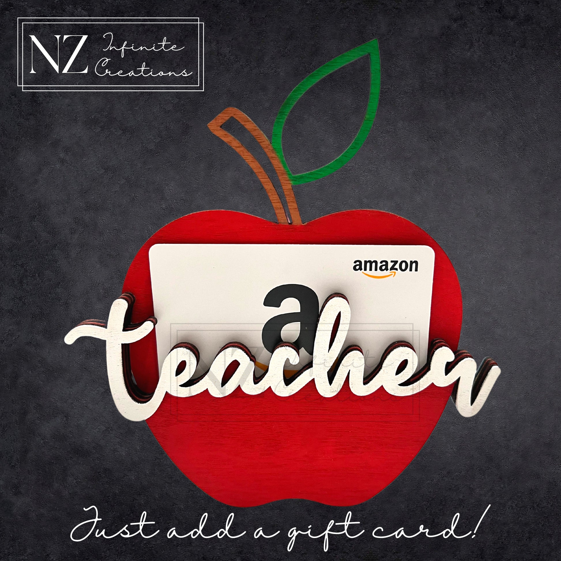 Best Teacher Apple Gift Card Holder featuring a cute apple design. A thoughtful and creative way to give a gift card to a teacher, this holder combines appreciation with a fun, practical gift that celebrates their dedication and hard work.